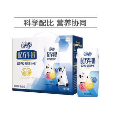 29.9元包邮！伊利 QQ星配方牛奶195ml*12盒