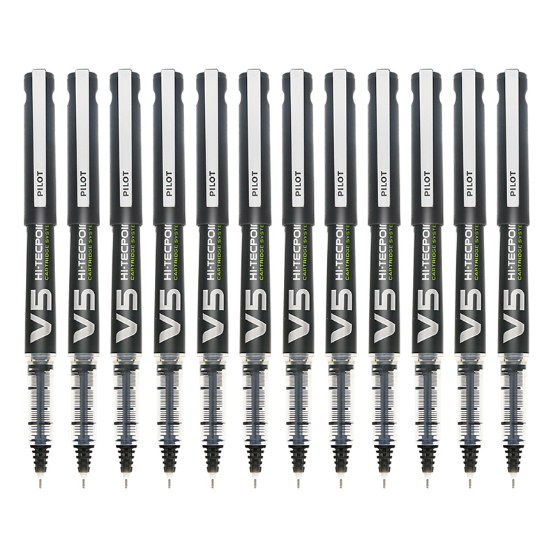 日本百乐针管式BXC-V5中性笔可换墨