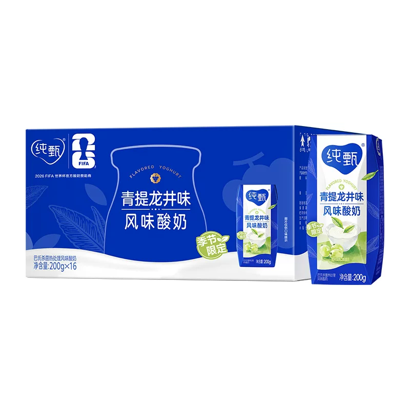 纯甄青提龙井酸奶200g×16包