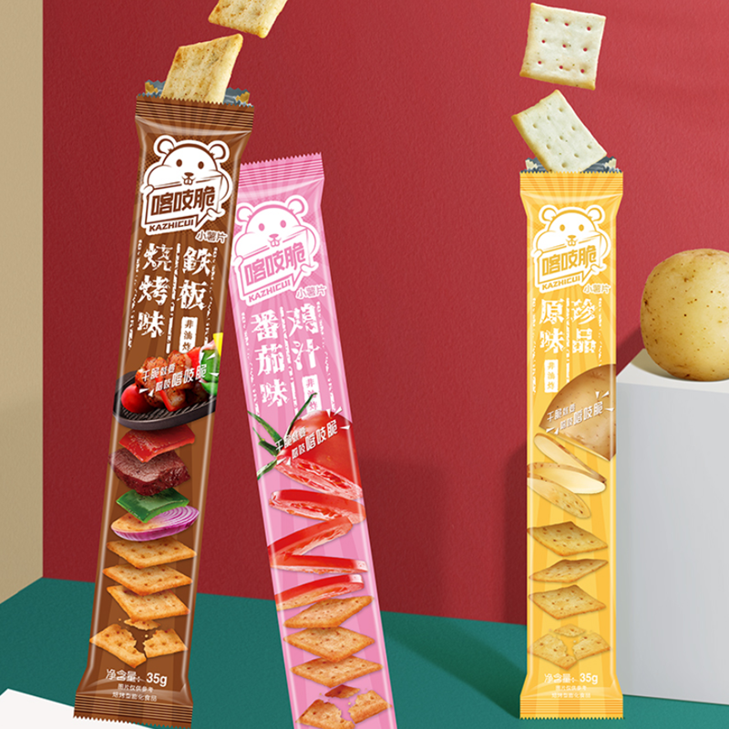 【洽洽大牌】喀吱脆薯片12条共420g