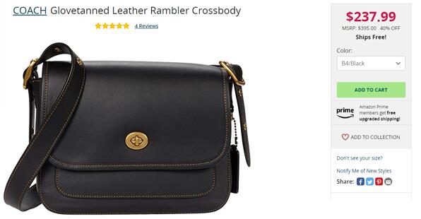 coach蔻驰ramble斜挎包