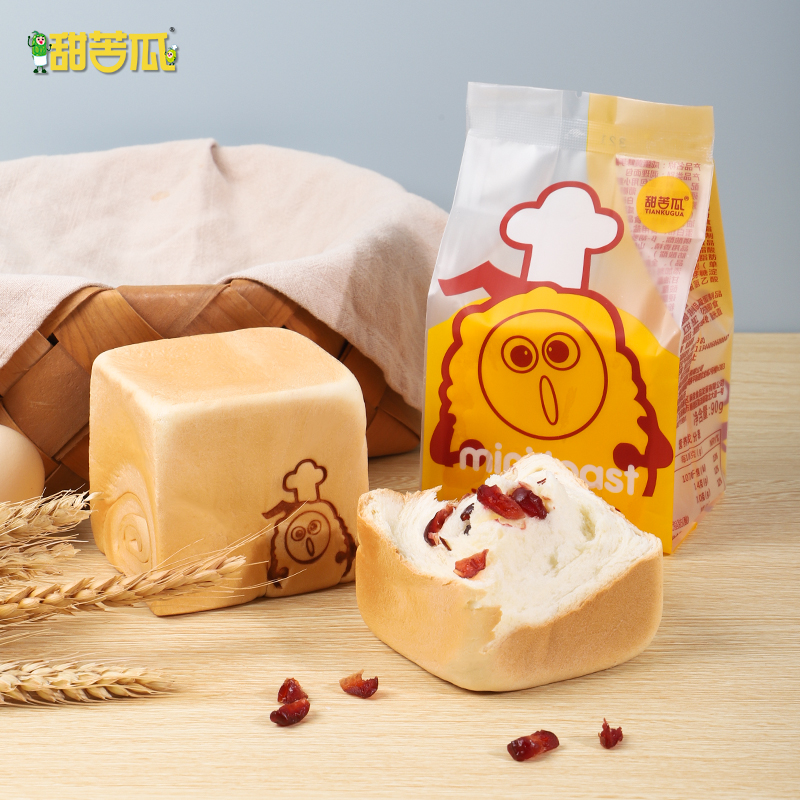 甜苦瓜 可可香蕉牛奶手撕面包 奶香夹心吐司手工早餐休闲零食品