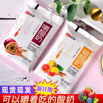 29.9元包邮！惠丰优牧 嚼酸奶黄桃芒果燕麦酸奶170g*12袋