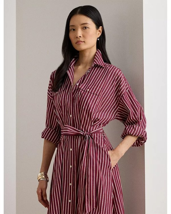 Ralph Lauren 条纹衬衫连衣裙