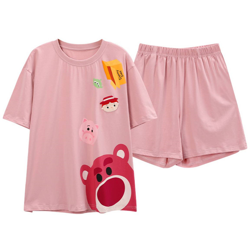 【猫人大牌】春夏纯棉睡衣两件套