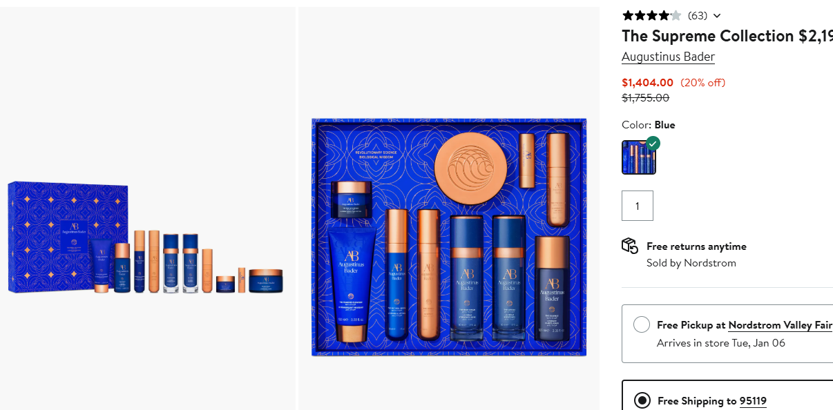 Augustinus Bader Ultimate Anti Aging Set Sale