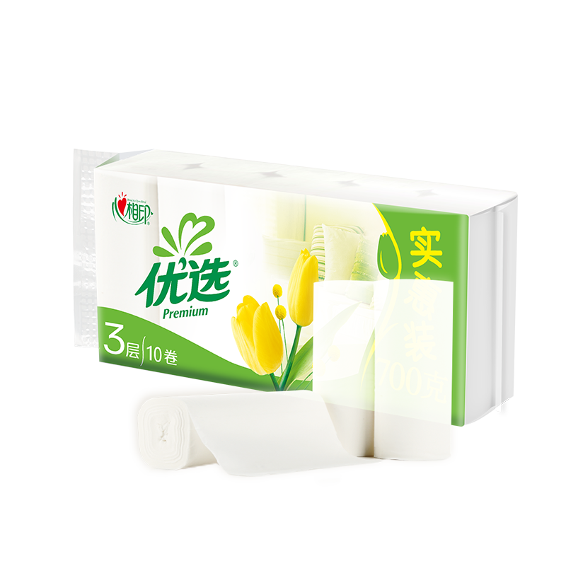 心相印竹卷纸70克10卷家用厕纸