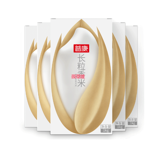 29元包邮！普康 玲珑香米 东北大米 1kg*5盒