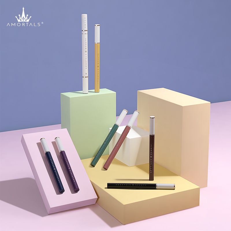 知名美妆品牌尔木萄跌落彩虹彩色高端眼线笔