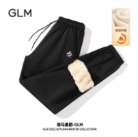 49元包邮！森马 加绒加厚重磅羊羔绒休闲裤