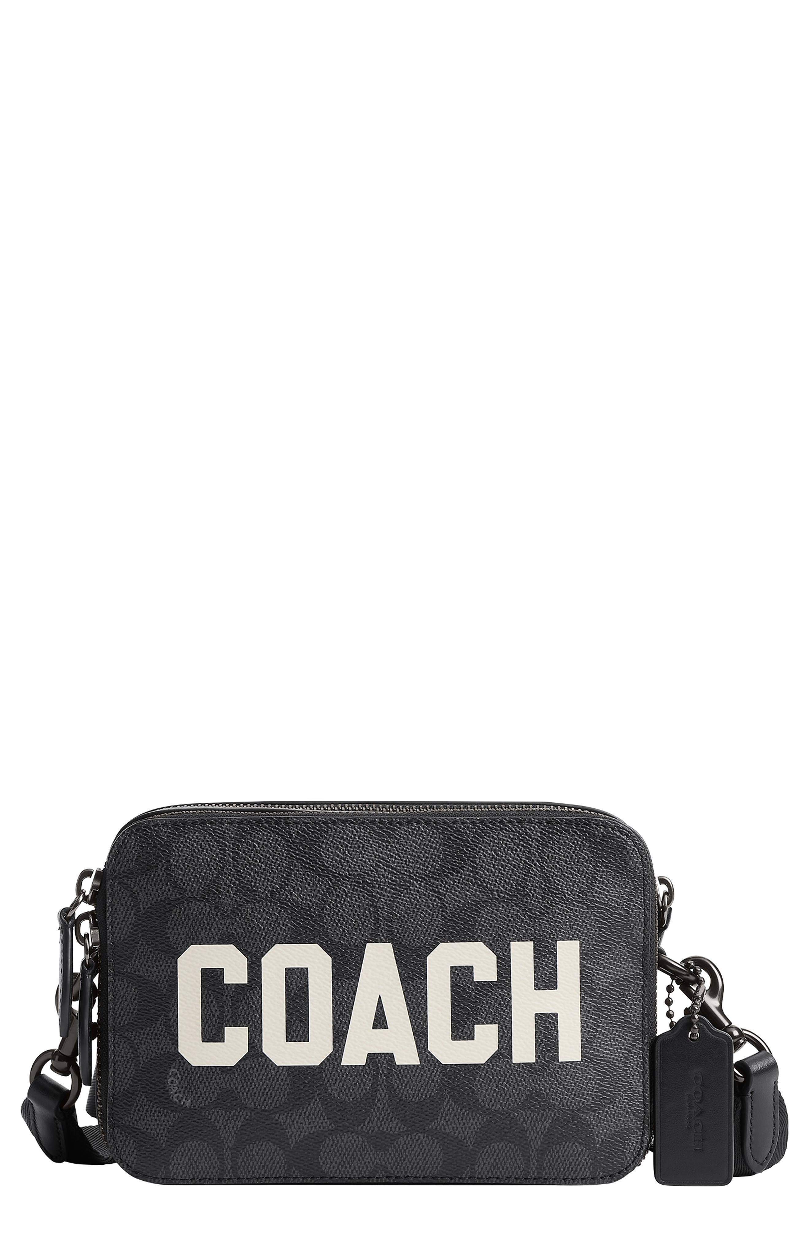 COACH Charter Signature Coated Canvas & Leather Crossbody