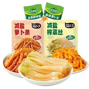 吉香居减盐榨菜丝萝卜条小袋榨菜咸菜32g25袋下饭菜泡菜佐餐小菜