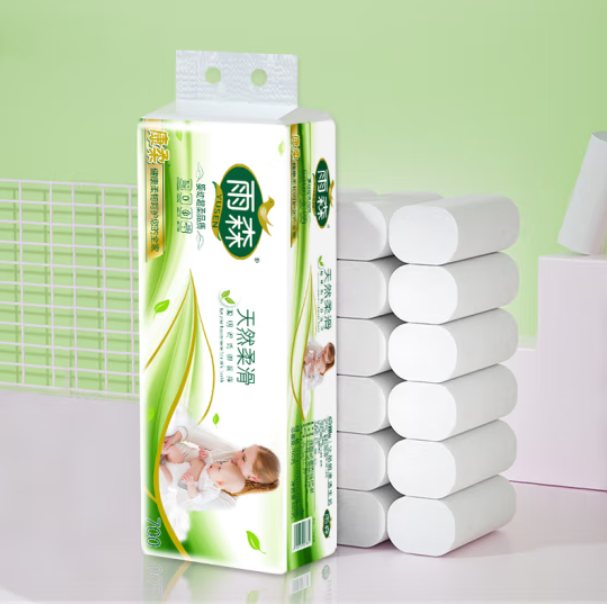 1.9元！雨森卷纸700g12卷