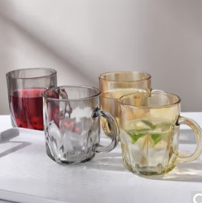 莱妙依浮雕玻璃杯/钻石玻璃把杯/垃圾袋45*50cm 50只/桌面收纳盒，任选一款1.9元