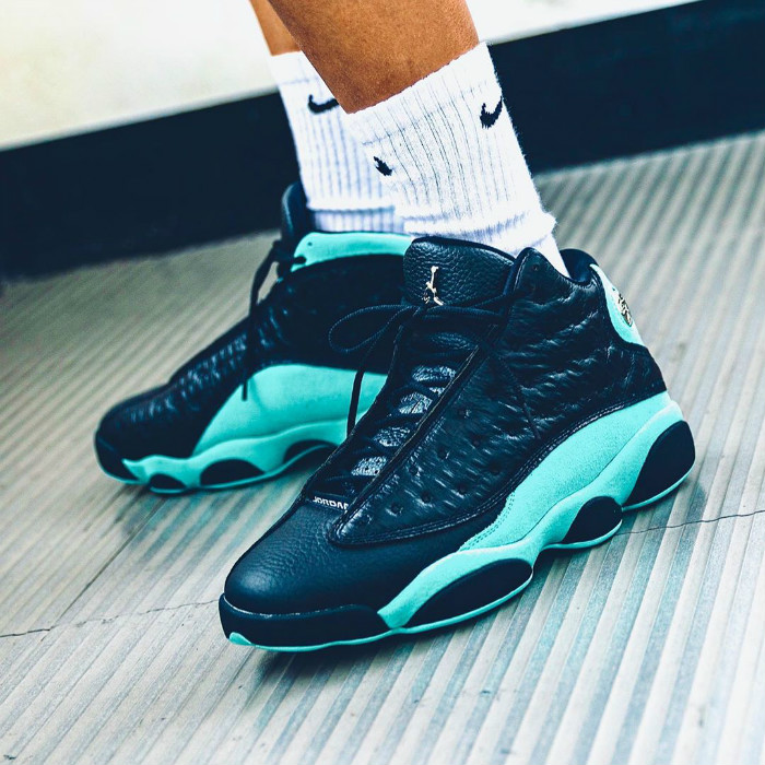 蒂芙尼配色的aj13上脚照曝光!