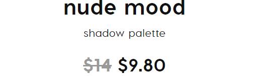 ColourPop卡拉泡泡玫瑰眼影nude mood眼影盘7折$9.8
