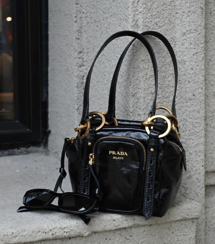 Prada Mini Dangle Handbag detail.
