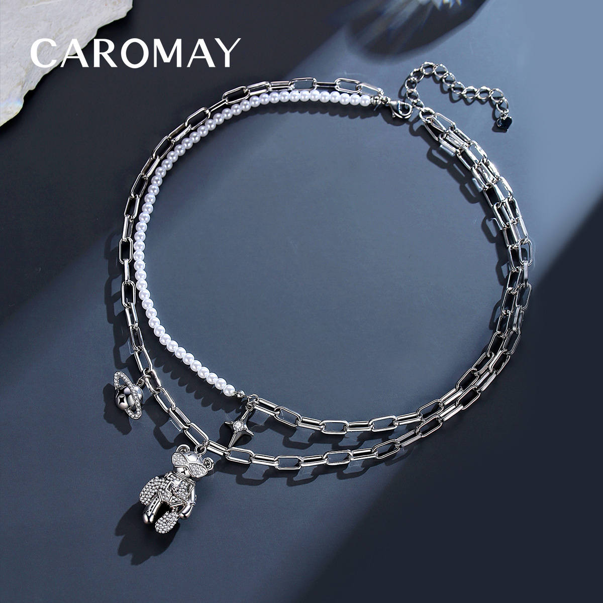 【蜜蜂惊喜社】CAROMAY星吉熊双层项链