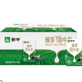 27.93元包邮！蒙牛 臻享浓牛奶250mL*16盒