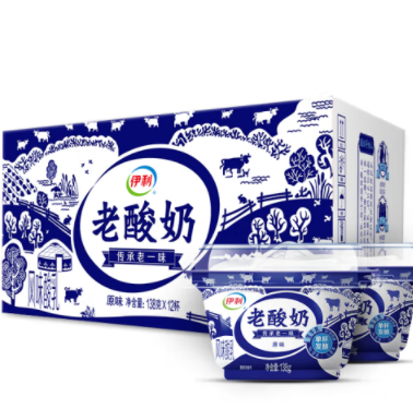 70.1元！伊利 老酸奶 138g*48杯（凑单包邮）
