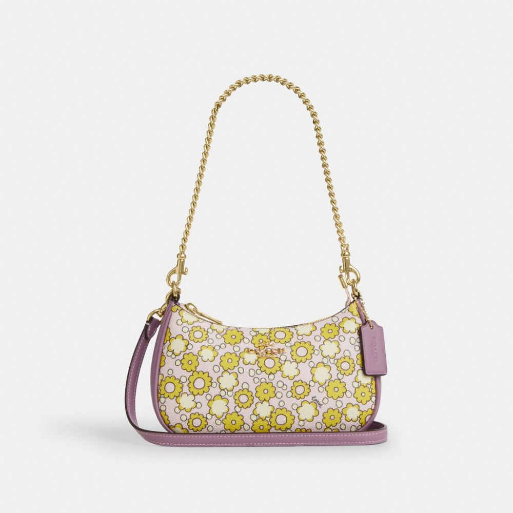coach teri mini crossbody bag with floral print CBG64-IMY2K