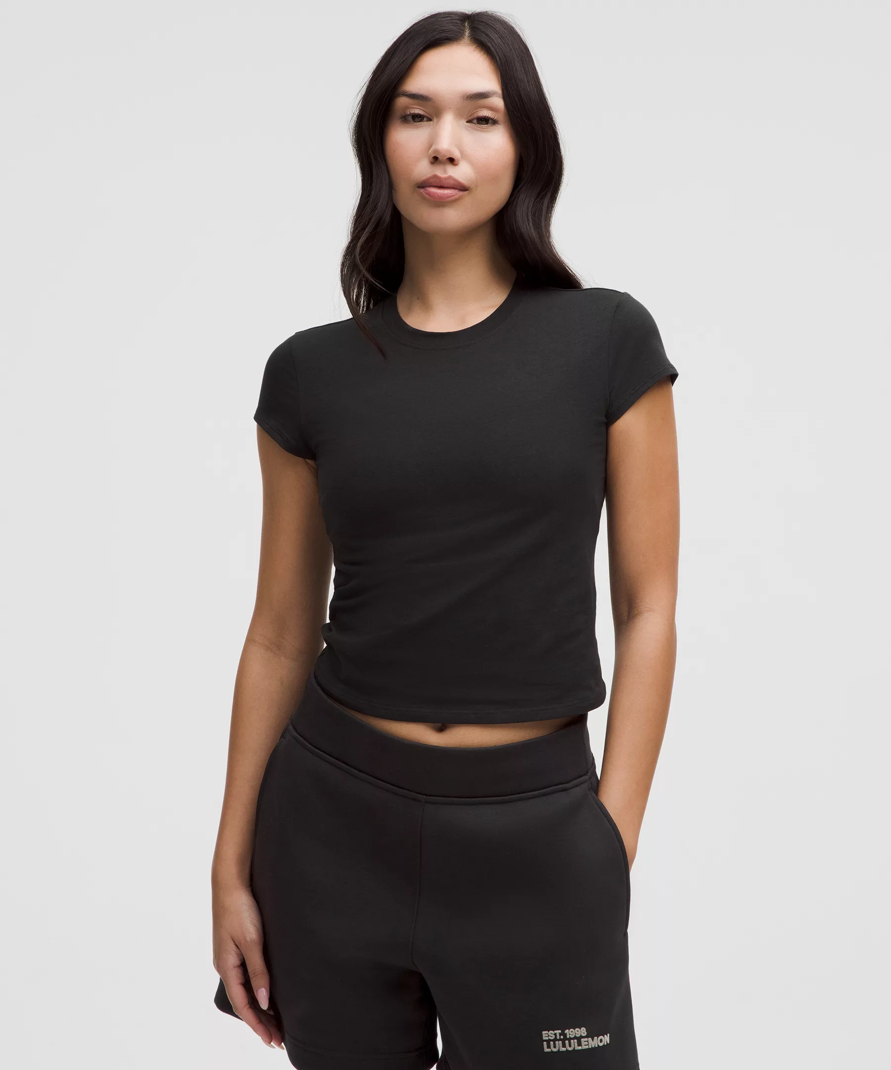 Lululemon Organic Cotton Baby 女士T恤 Black M