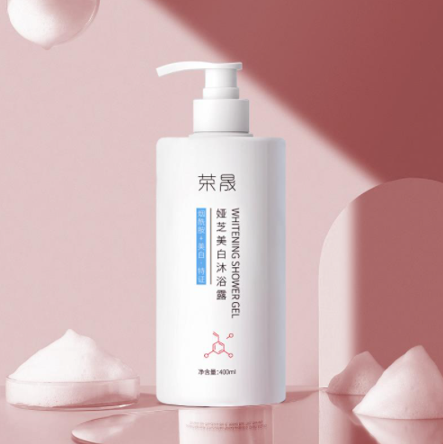 19.9元包邮！荣晟旗 烟酰胺美白洁净沐浴露800ml*2件