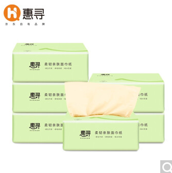 1.98元包邮！惠寻抽纸6包