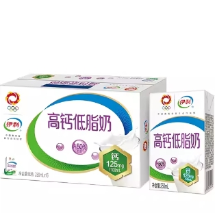 30.9元包邮！伊利官旗•高钙低脂牛奶250mL*16盒