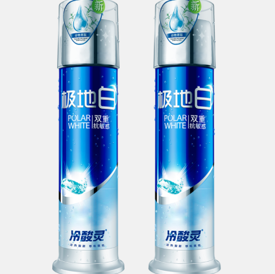 29.9元包邮！冷酸灵 按压式牙膏极地白130g*2支