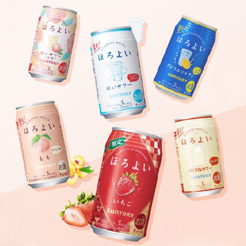 【三得利】和乐怡果酒鸡尾酒6罐350mL