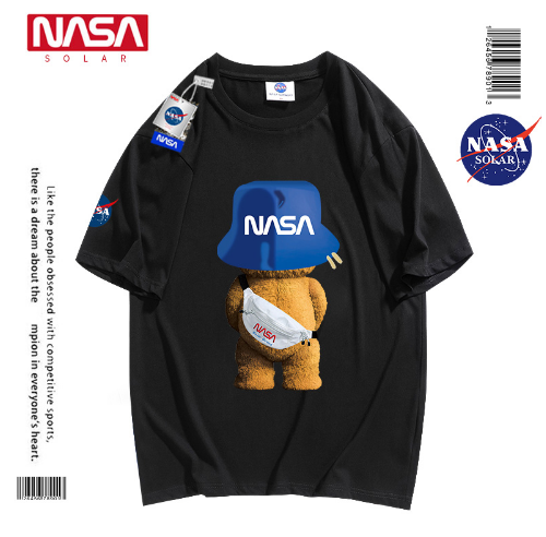 39.9元包邮！NASA SOLAR联名款 男女款小熊印花短袖