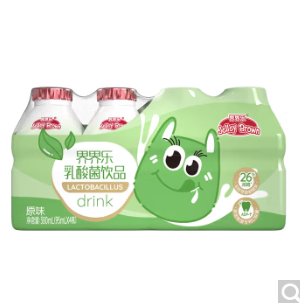 4.9元包邮！界界乐 乳酸菌饮料95ml*4瓶