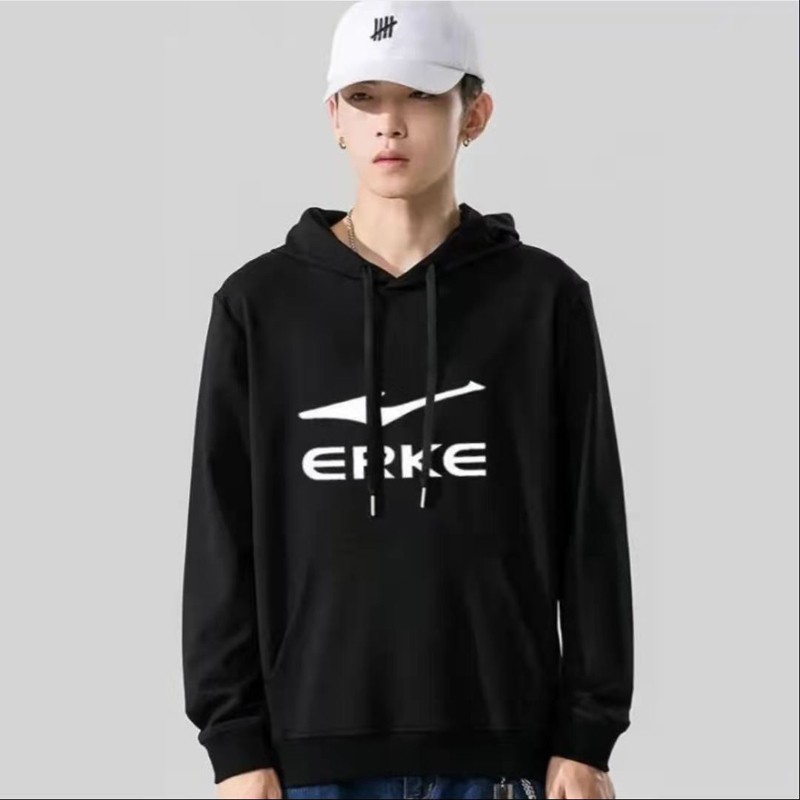 【送运费险】鸿星尔克  男女 纯棉 宽松套头圆领 连帽 卫衣