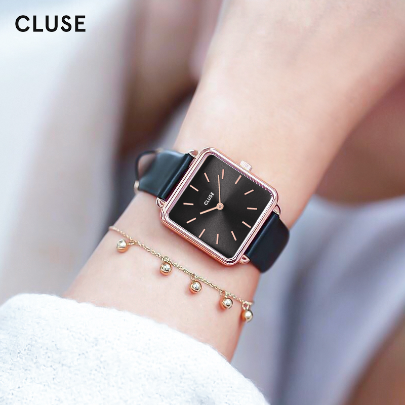 CLUSE手表女ins风情侣小方表