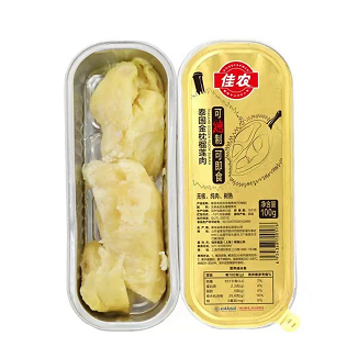 64.9元！佳农 无核烤榴莲果肉 100g*5盒（需买2件 付129.8元包邮）