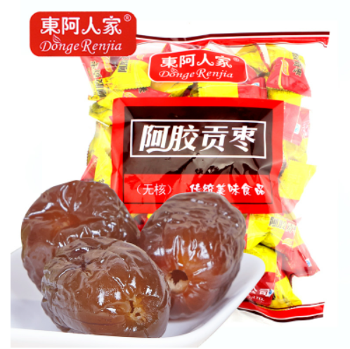 15.9元包邮！东阿人家 阿胶蜜枣1000g
