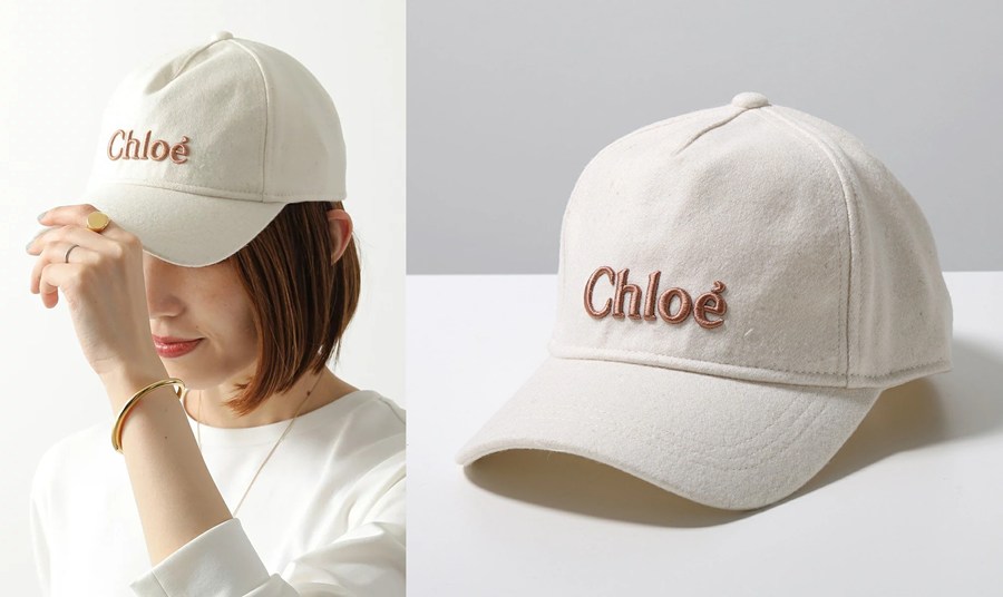 Chloe girls' dusty rose logo baseball cap.