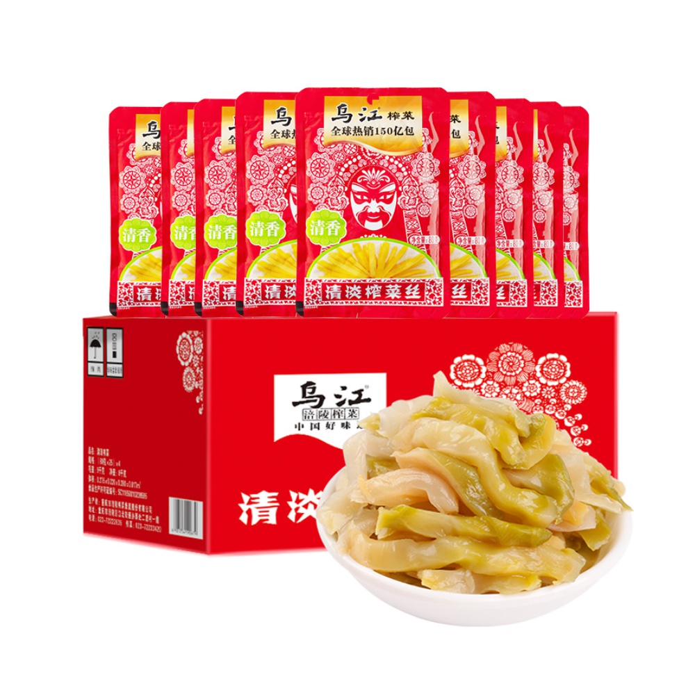 乌江清淡榨菜小箱装80g*25下饭菜酱菜