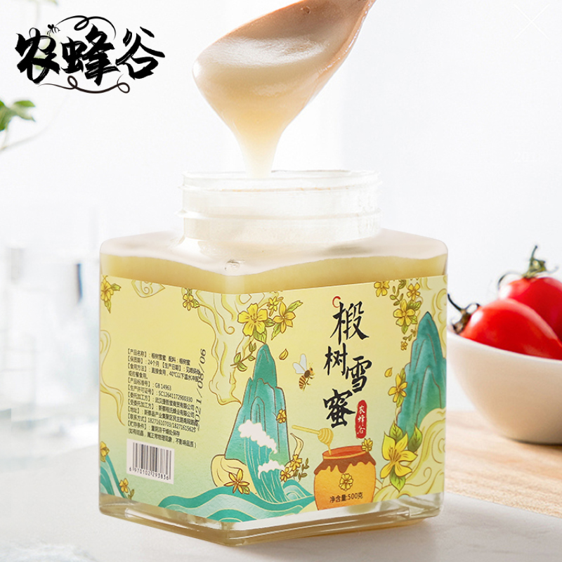 农蜂谷 椴树雪蜜 天然结晶纯蜂蜜东北特产