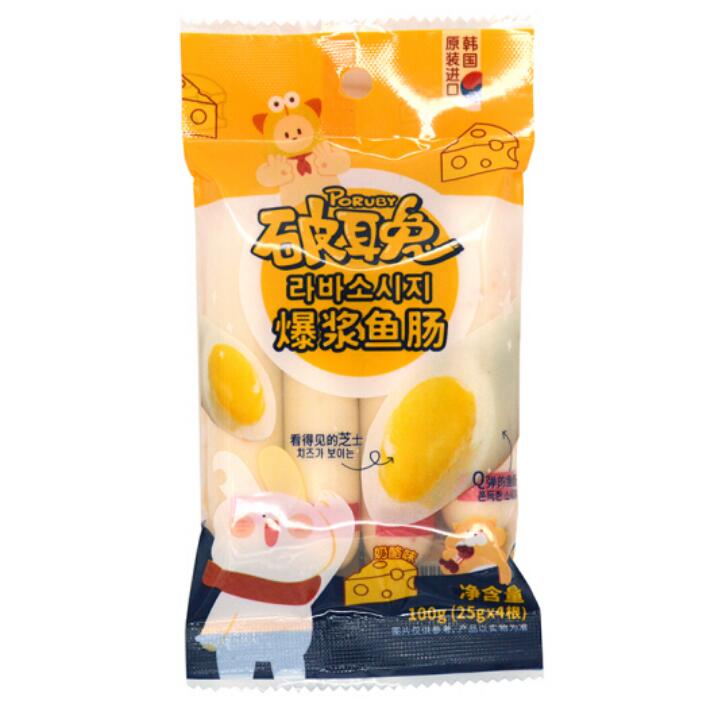 28元包邮！破耳兔 芝士爆浆深海鳕鱼肠 100g*12包