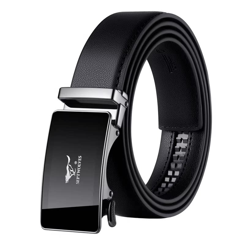 七匹狼男士皮带2026新款牛皮年轻人腰带正品高档品牌真皮爸爸裤带