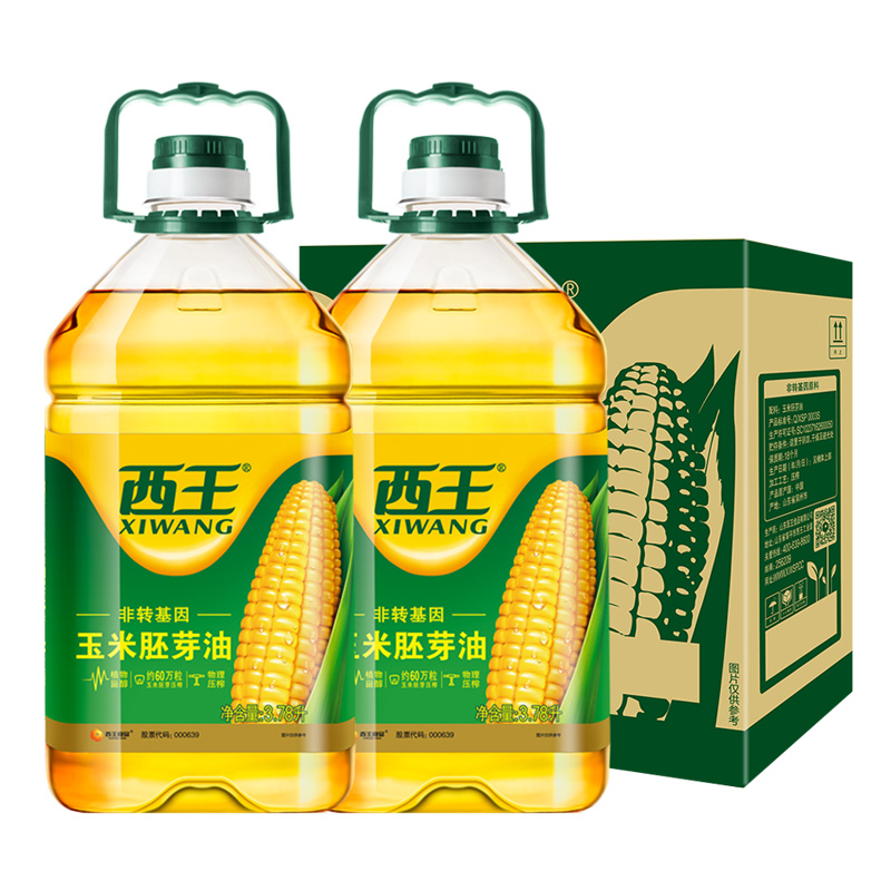 【买返】返30元超市卡玉米胚芽油3.78L*2桶