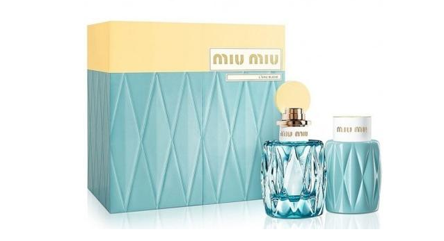 MIU MIU 缪缪滢蓝（蓝色之水）女士香氛套装（香水EDP 100ml+身体乳