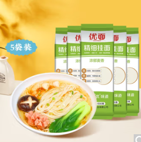 16元包邮！想念 1mm细面条 挂面500g*5袋