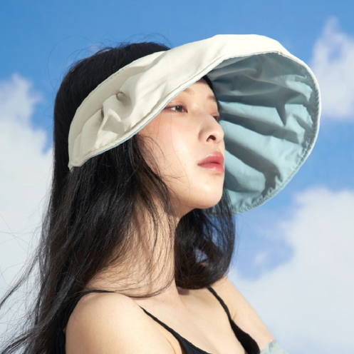 12.9元包邮！女士夏日防晒贝壳帽