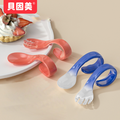 3.93元！贝因美宝宝学吃饭训练勺子（凑单包邮）