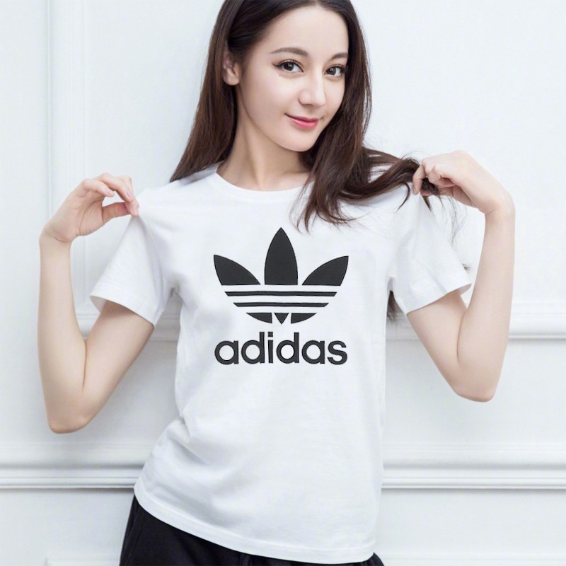 【ADIDAS】男女同款情侣100%纯棉短袖T恤