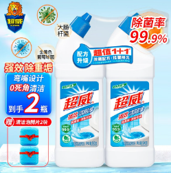9.6元包邮！超威 洁厕净500g*2瓶