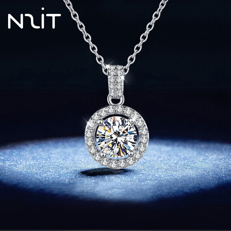 【旗舰店】N2IT 圆舞曲约1克拉莫桑石项链
